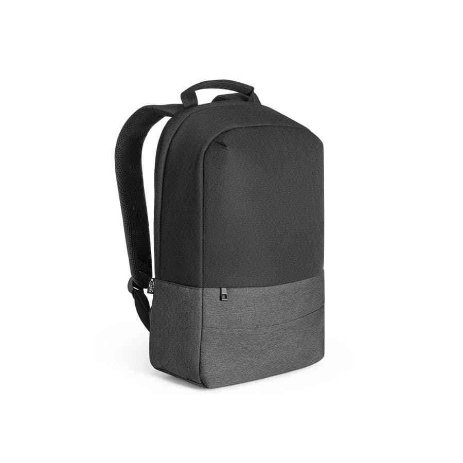 GENOA BPACK. Stöldskyddsryggsäck i 600D återvunnen polyester med hög densitet Grå