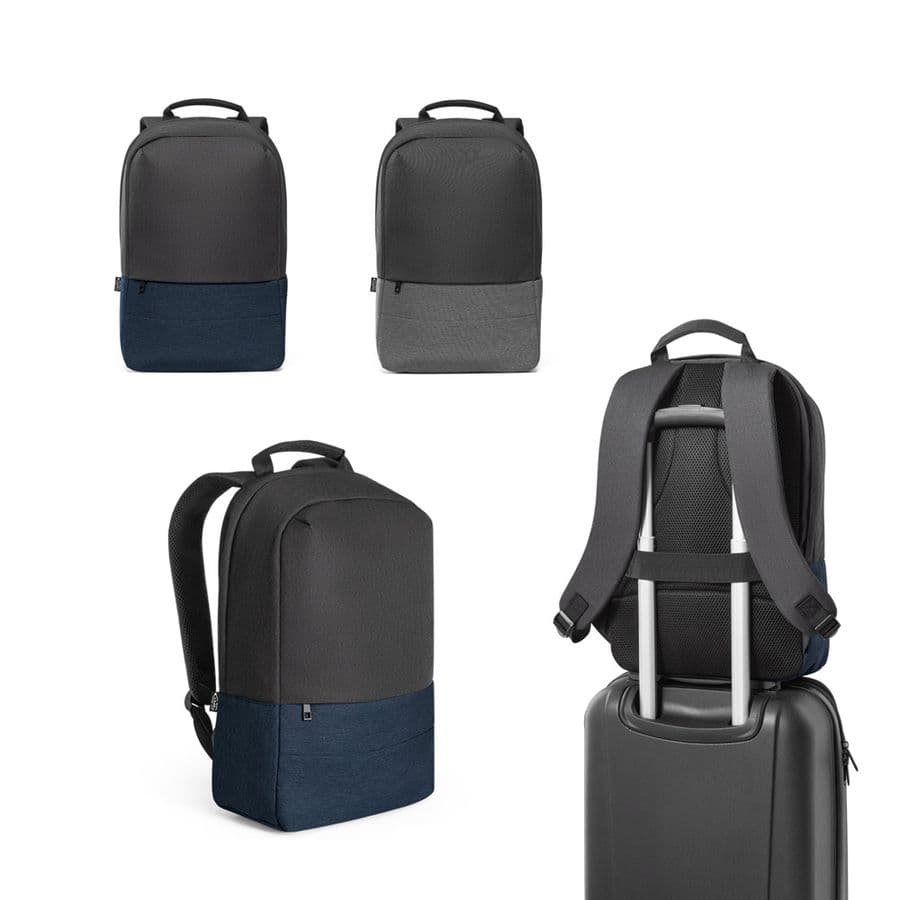 GENOA BPACK. Stöldskyddsryggsäck i 600D återvunnen polyester med hög densitet
