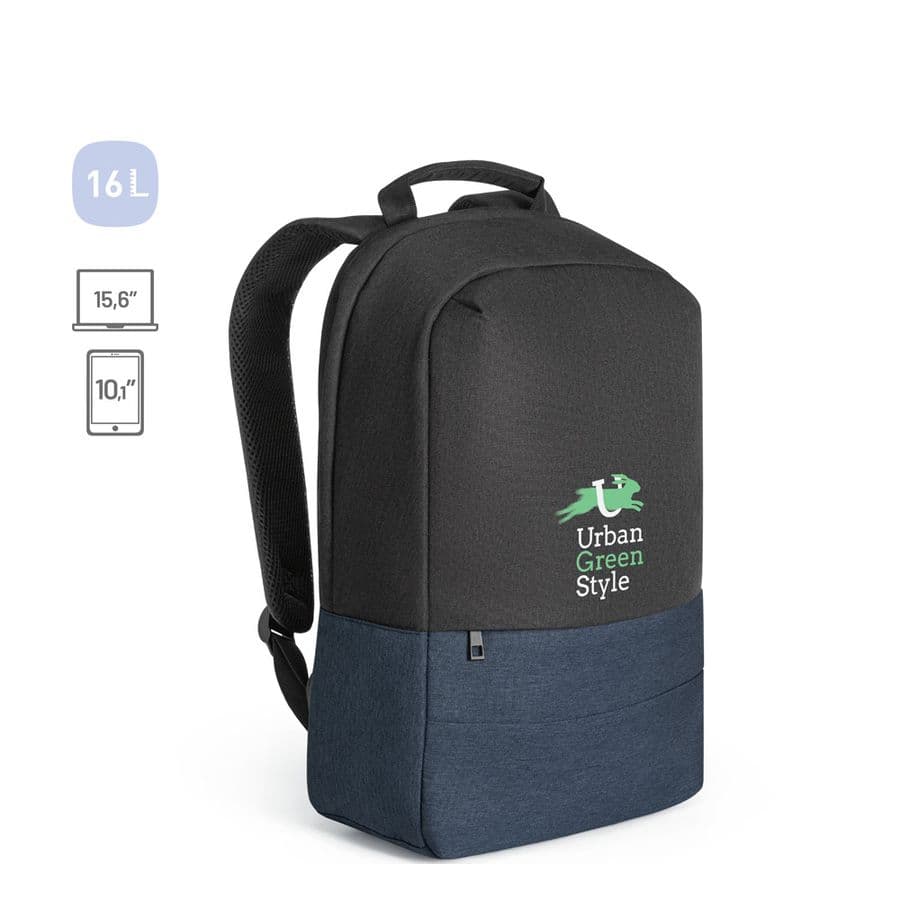 GENOA BPACK. Stöldskyddsryggsäck i 600D återvunnen polyester med hög densitet