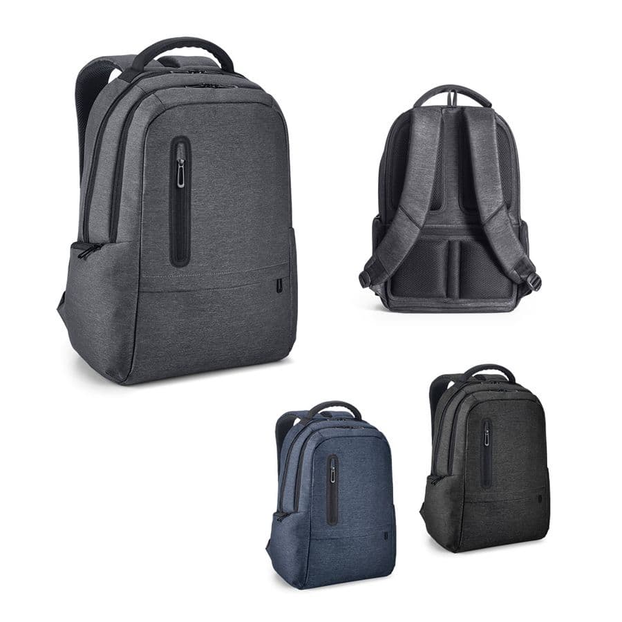 RE-BOSTON. Vattentålig 2Tone-ryggsäck i återvunnen nylon med 210D-fack för bärbar dator