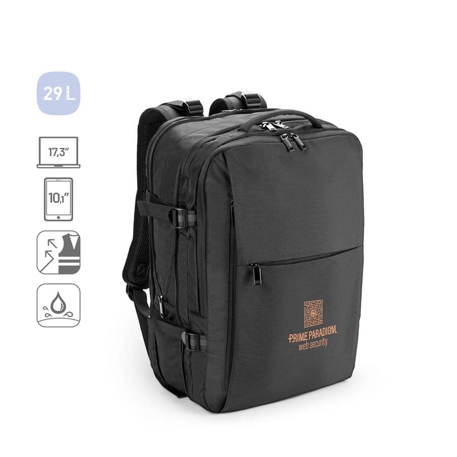DALLAS. Reseryggsäck i 600D polyester med reflexer för 17.3" laptop