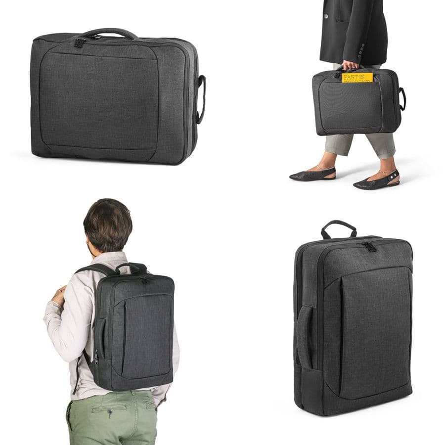 ALEXANDRIA. 600D polyester 2 i 1 ryggsäck för 15.6" laptop