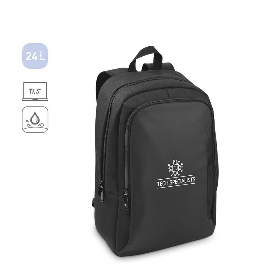 DRAMMEN. Laptopryggsäck i högdensitet 600D återvunnen polyester