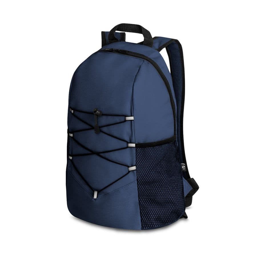 TURIM. 600D återvunnen polyester ryggsäck Blå