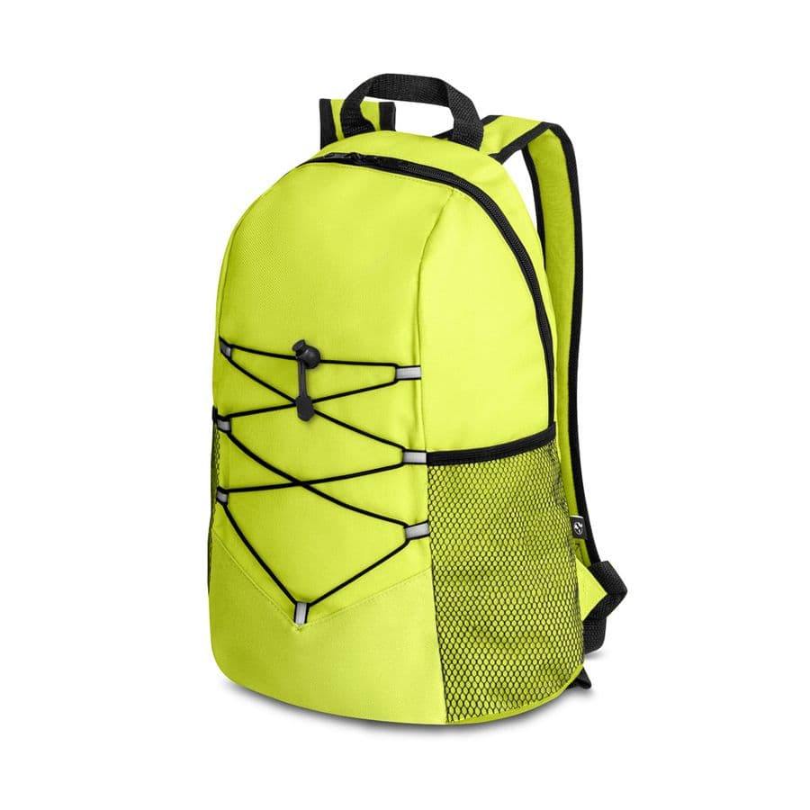 TURIM. 600D återvunnen polyester ryggsäck Ljusgrön