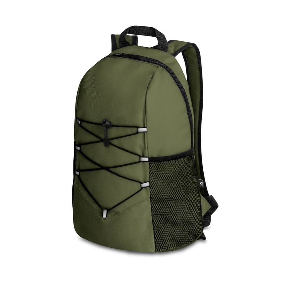 TURIM. 600D återvunnen polyester ryggsäck Mörkgrön