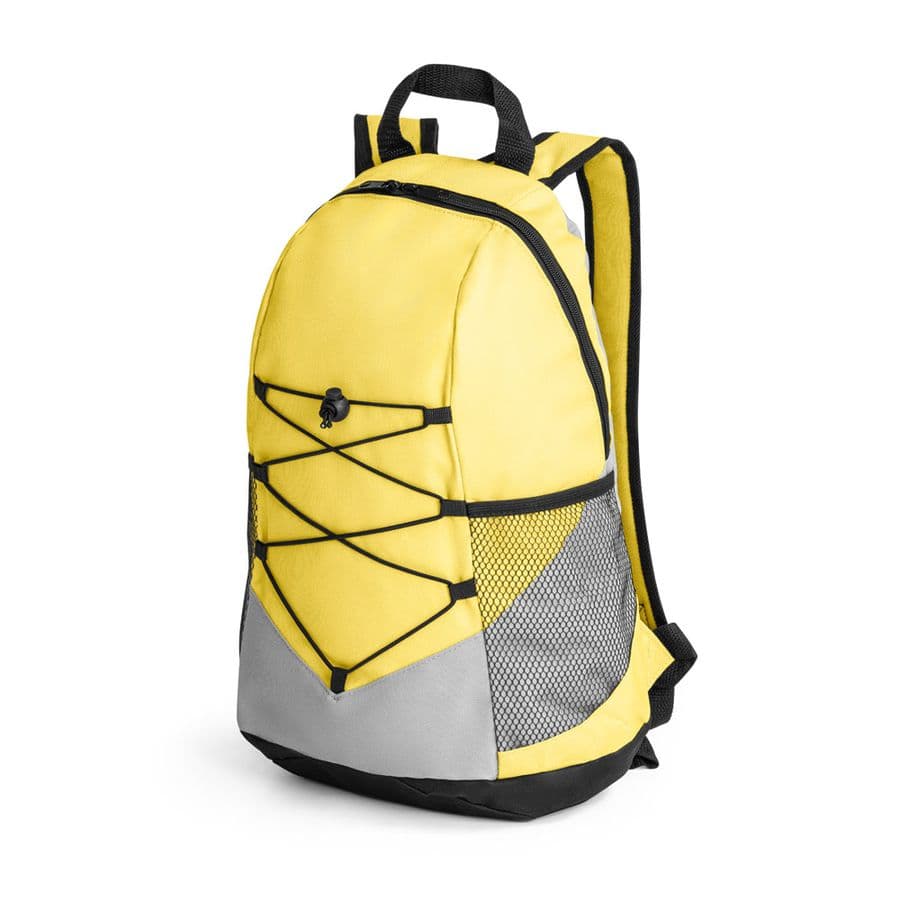 TURIM II. 600D återvunnen polyester ryggsäck Gul