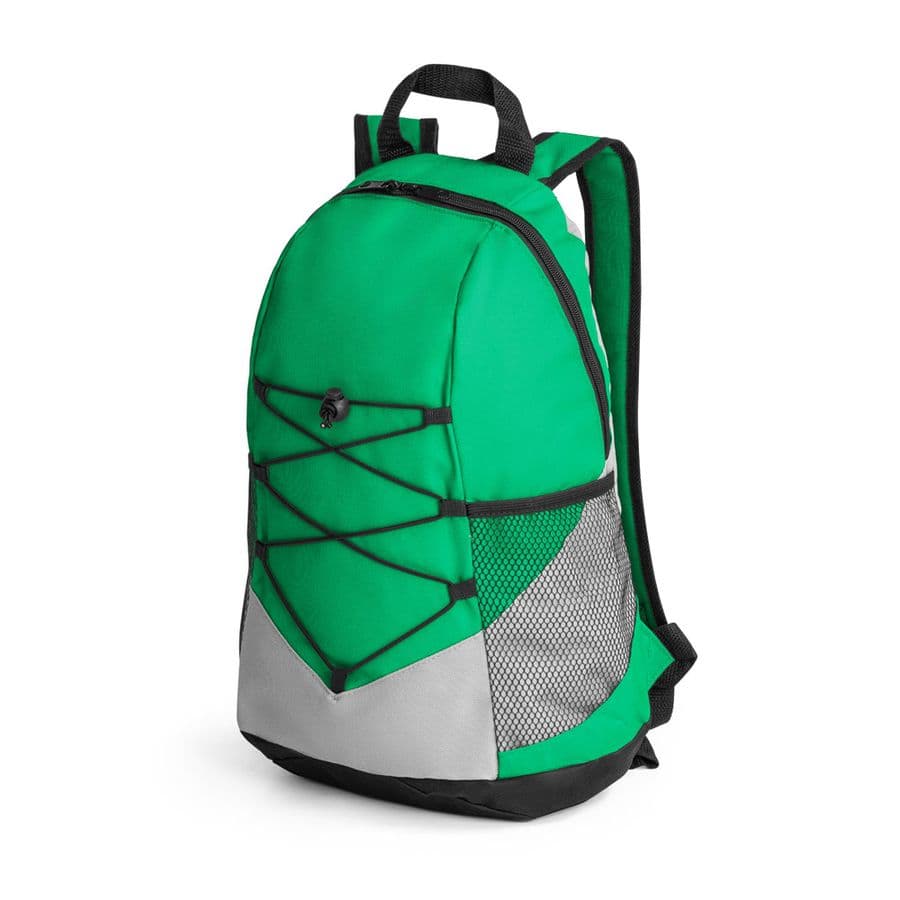 TURIM II. 600D återvunnen polyester ryggsäck Grön