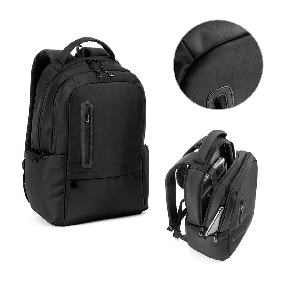 BOSTON SOLID. Laptopryggsäck (17 tum) i 150D nylon med 2 vadderade fack