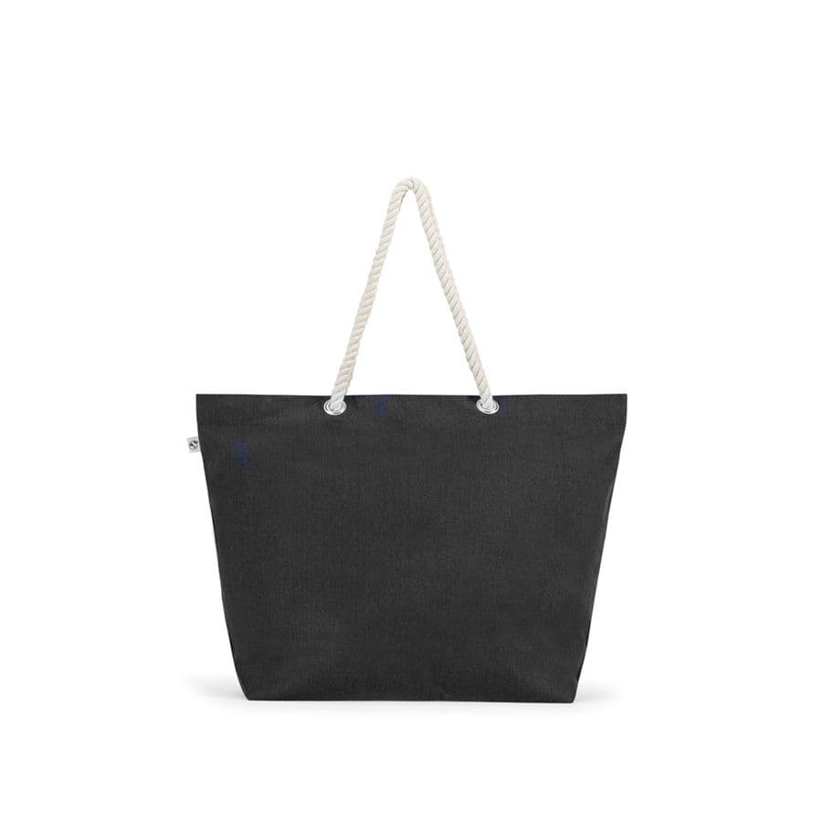 ATHENS. Strandväska i återvunnen bomull (70 %) och återvunnen polyester (30 %) (220 g/m²)