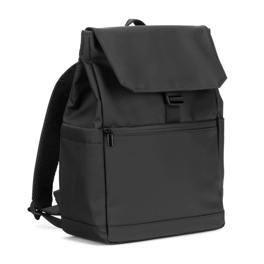 AZORES BAG. Laptopryggsäck (16") i PU, med lock som täcker alla fack