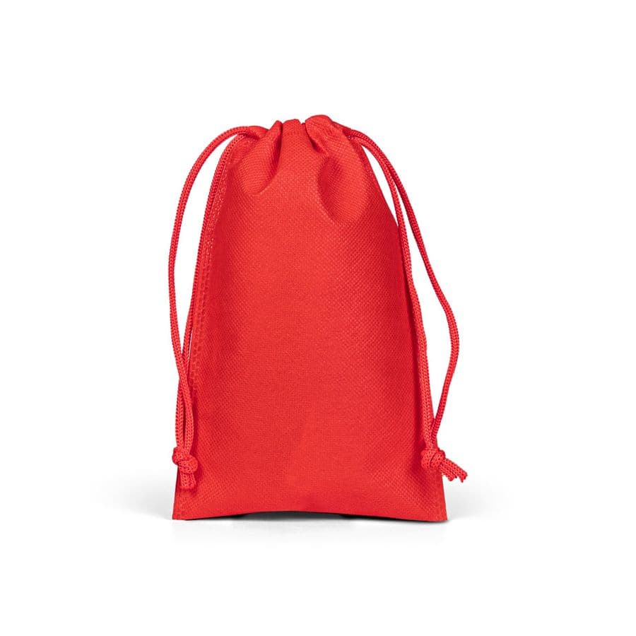 GIFT BAG S. Liten värmeförseglad non-woven-påse (60 g/m²) Röd