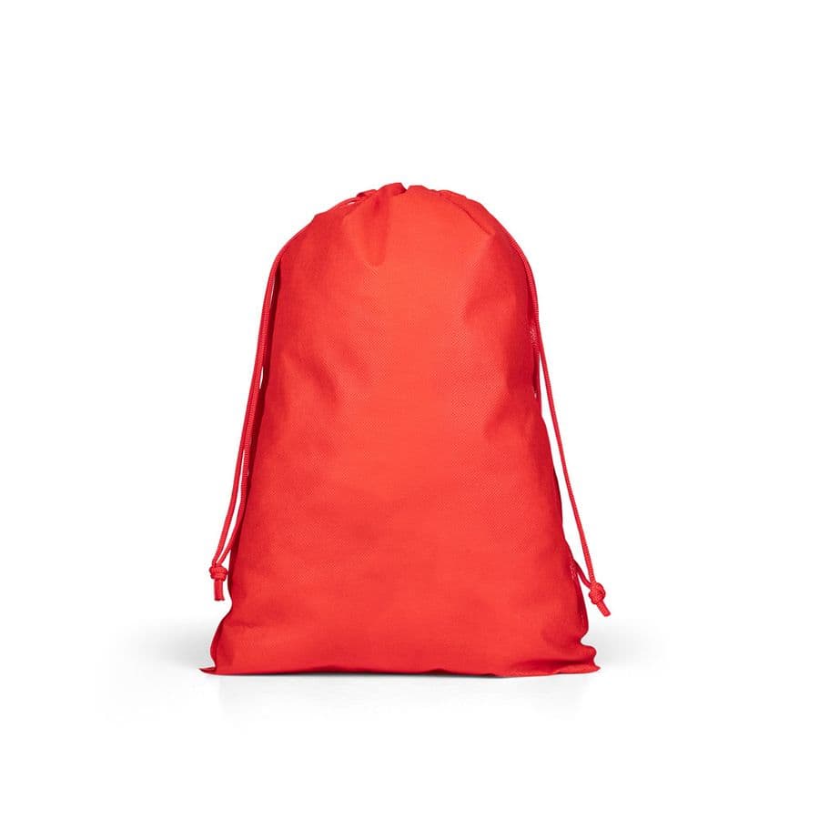 GIFT BAG L. Stor värmeförseglad non-woven-påse (60 g/m²) Röd