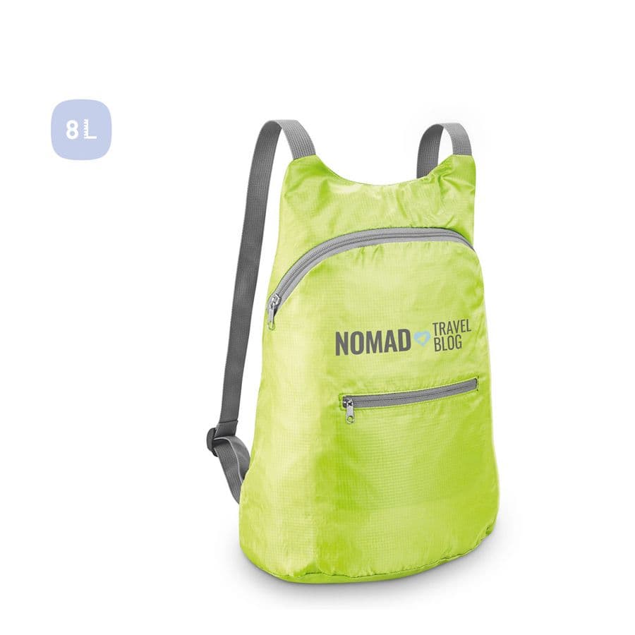 BARCELONA. 210D ripstop polyester vikbar ryggsäck