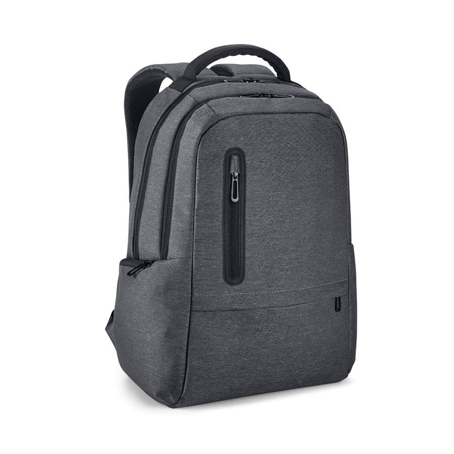 BOSTON. Vattentät 2Tone Nylon 17'' laptopryggsäck Mörkgrå