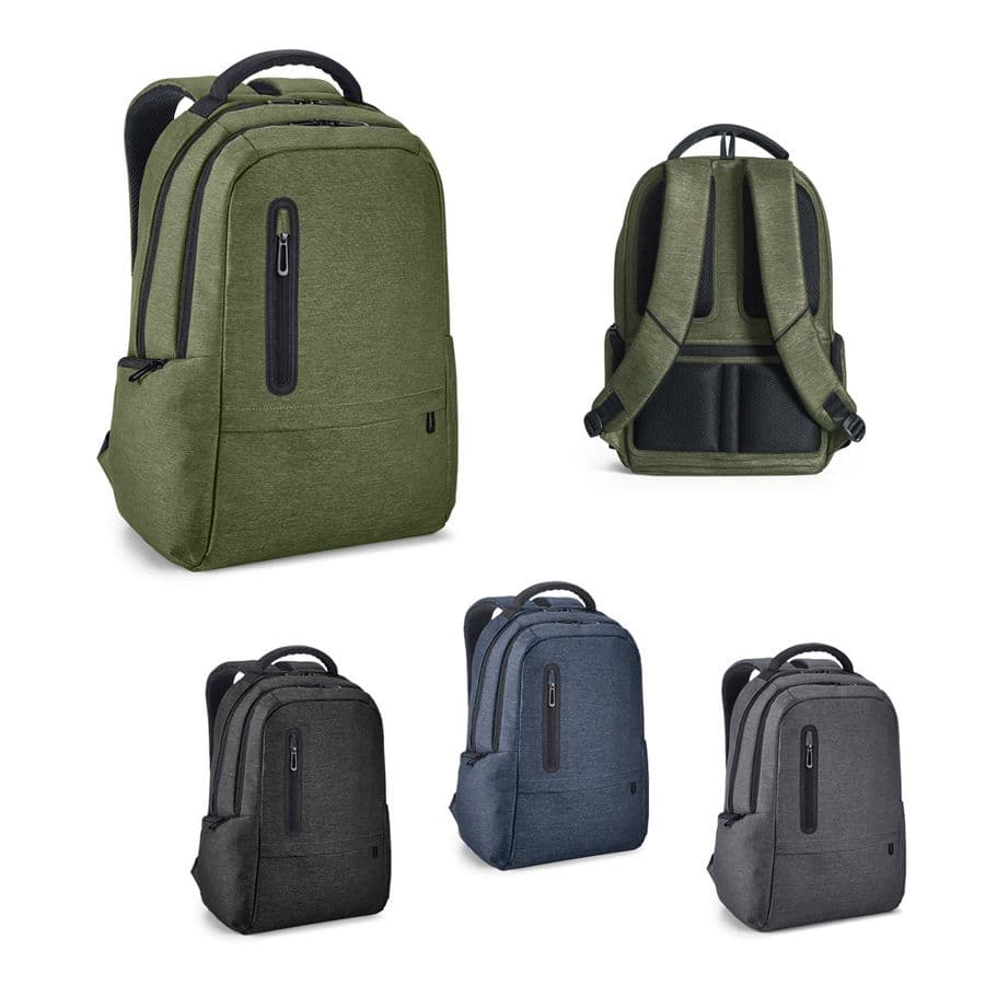 BOSTON. Vattentät 2Tone Nylon 17'' laptopryggsäck