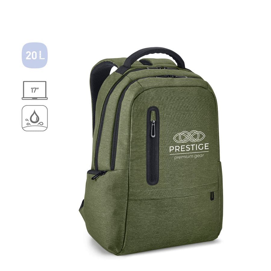 BOSTON. Vattentät 2Tone Nylon 17'' laptopryggsäck