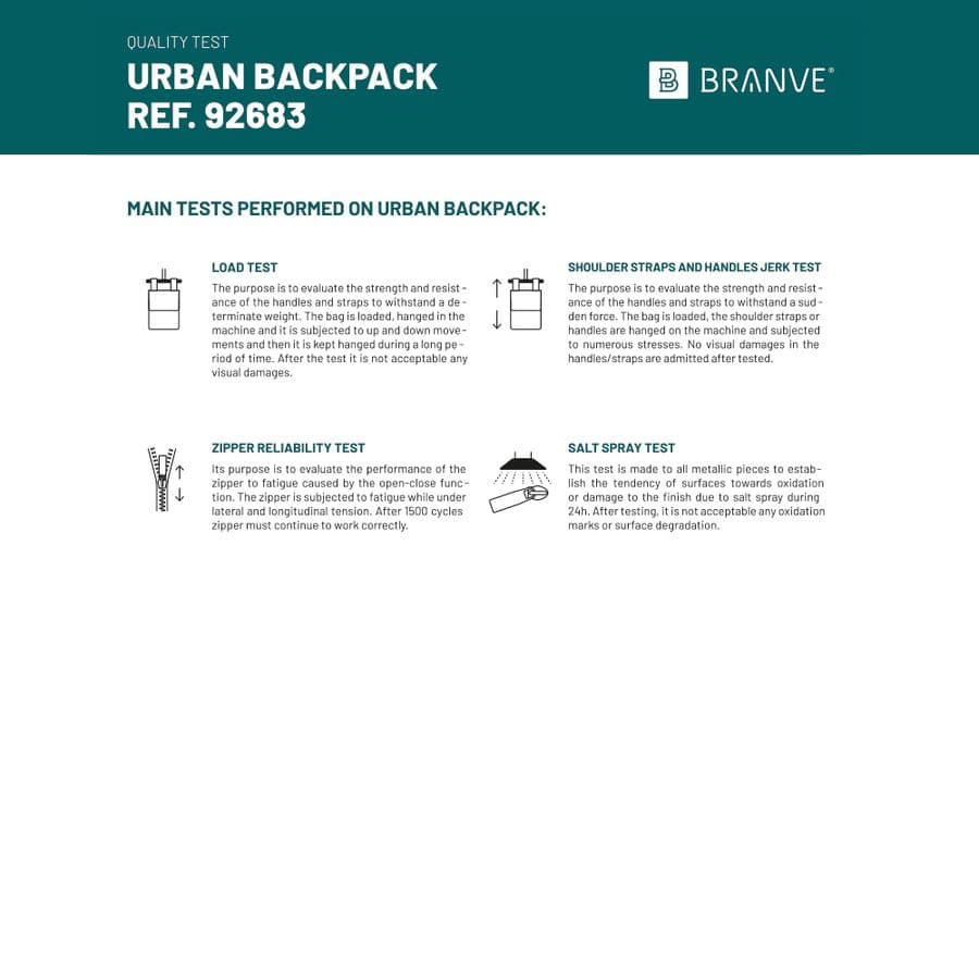URBAN BACKPACK. 14'' laptopryggsäck i softshell och tarpaulin