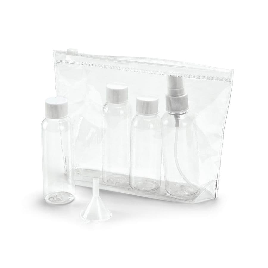 DENIRO. Lufttätt PVC kosmetisk väska Transparent
