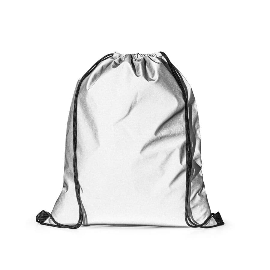 SYROS. Reflexväska i polyester (200 g/m²) Satinsilver