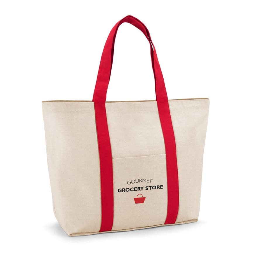 VILLE. Canvaspåsei 100 % bomull med fram- och innerficka (280 g/m²)