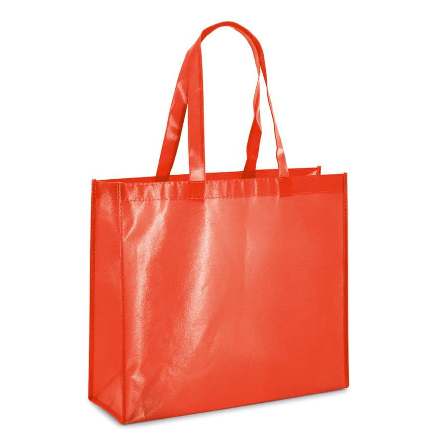 MILLENIA. Laminderad Non-woven påse (110 g/m²) Röd