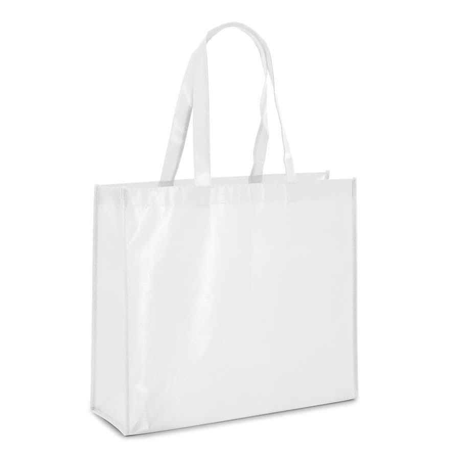 MILLENIA. Laminderad Non-woven påse (110 g/m²) Vit
