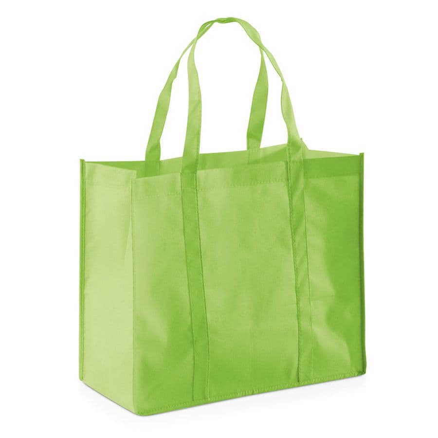 SHOPPER. Non-woven påse (80 g/m²) Ljusgrön