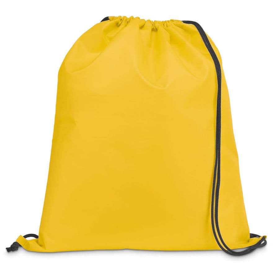 CARNABY. 210D gympapåse med svarta band Gul