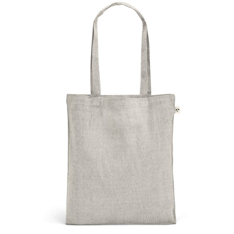 RYNEK. Kasse med återvunnen bomull (70%), polyester (30% rPET) (140 g/m²) Ljusgrå
