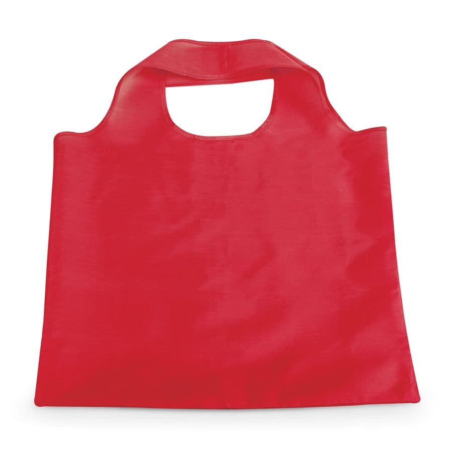 FOLA. 190T polyester hopfällbar påse Röd