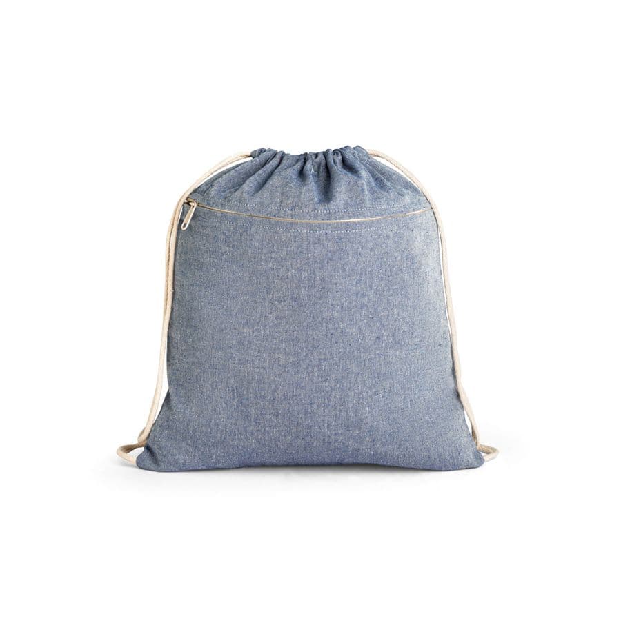 CHANCERY. Dragskopåse i återvunnen bomull (70%), polyester (30% rPET) (140 g/m²) Blå