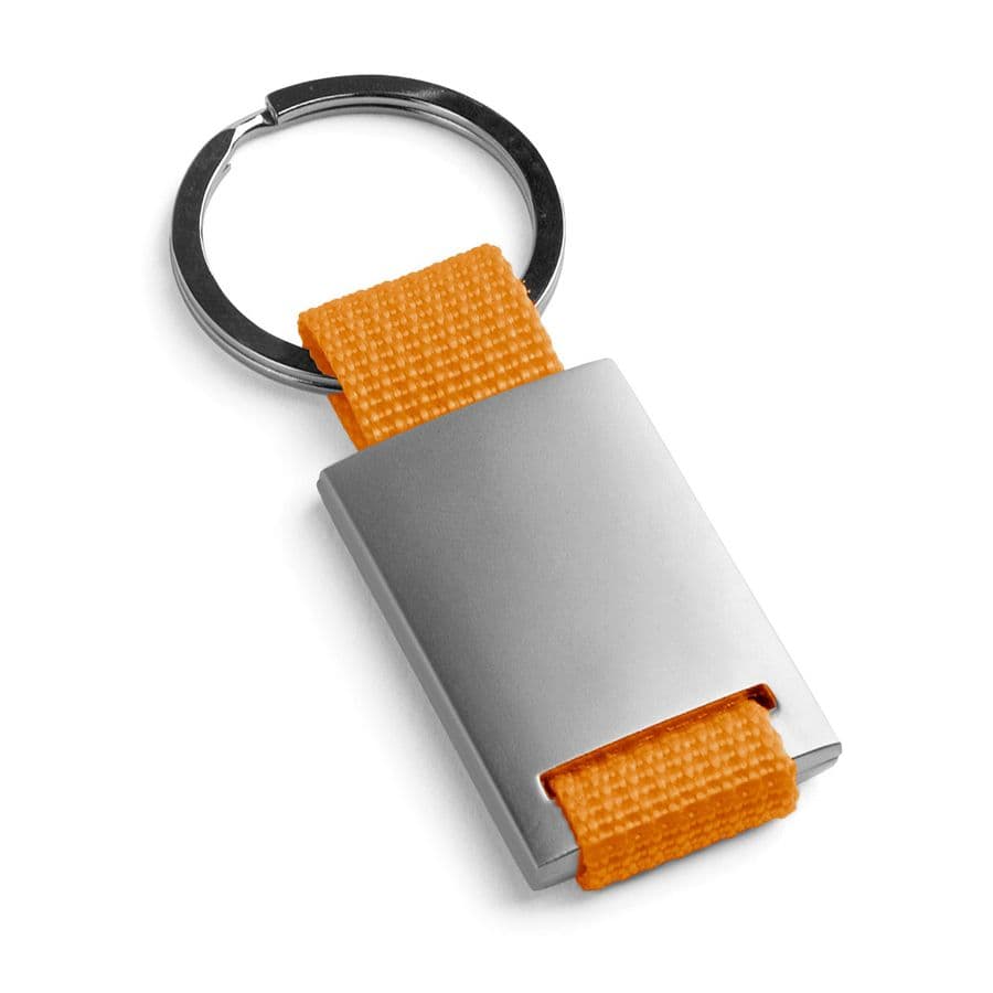 GRIPITCH. Nyckelring i metall och nät Orange