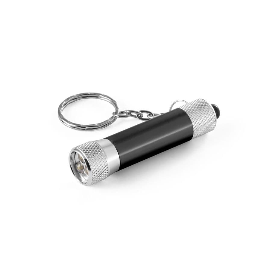 LERGAN. Nyckelring i aluminium med 3 LED-lamper