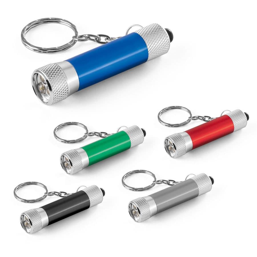 LERGAN. Nyckelring i aluminium med 3 LED-lamper