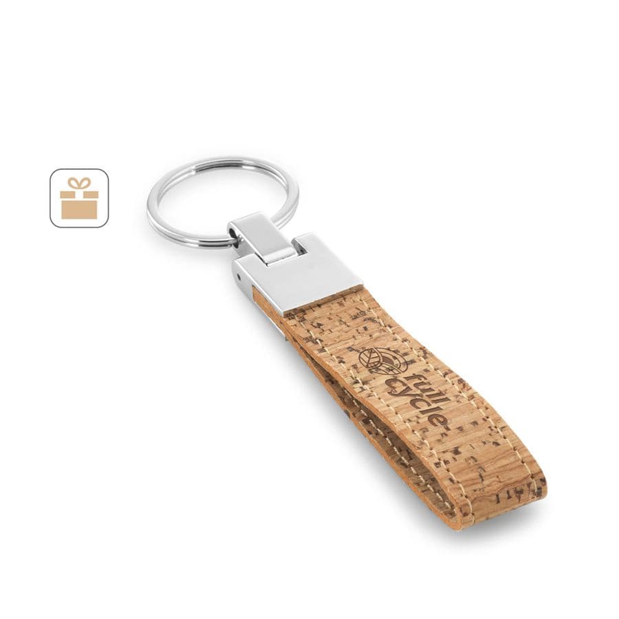 CORKS. Nyckelring av kork och metall