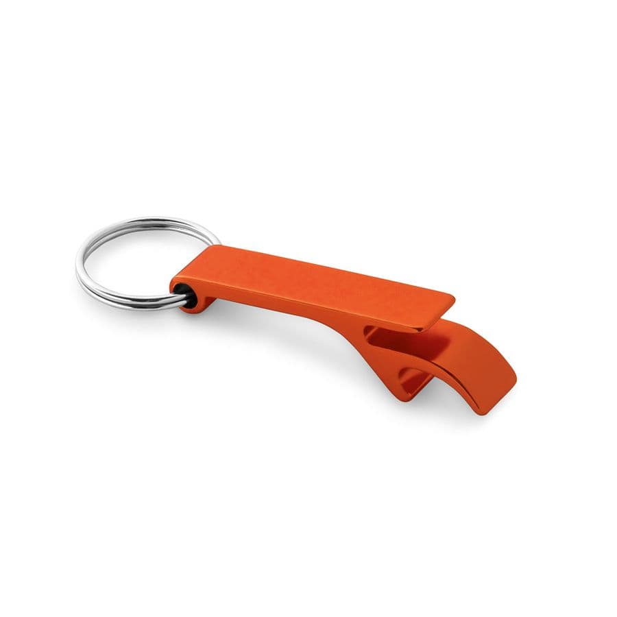 BAITT. Aluminiumnyckelring med kapsylöppnare Orange
