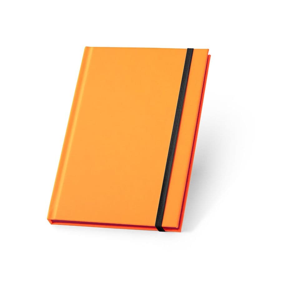 WATTERS. A5 anteckningsblock i fluorescerande PU med linjerade sidor Orange