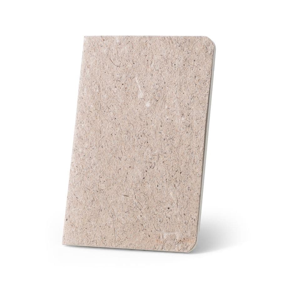 TEAPAD SOFT. A6 anteckningsblock med flexibelt omslag tillverkat av tebladavfall (65%) Naturfärg