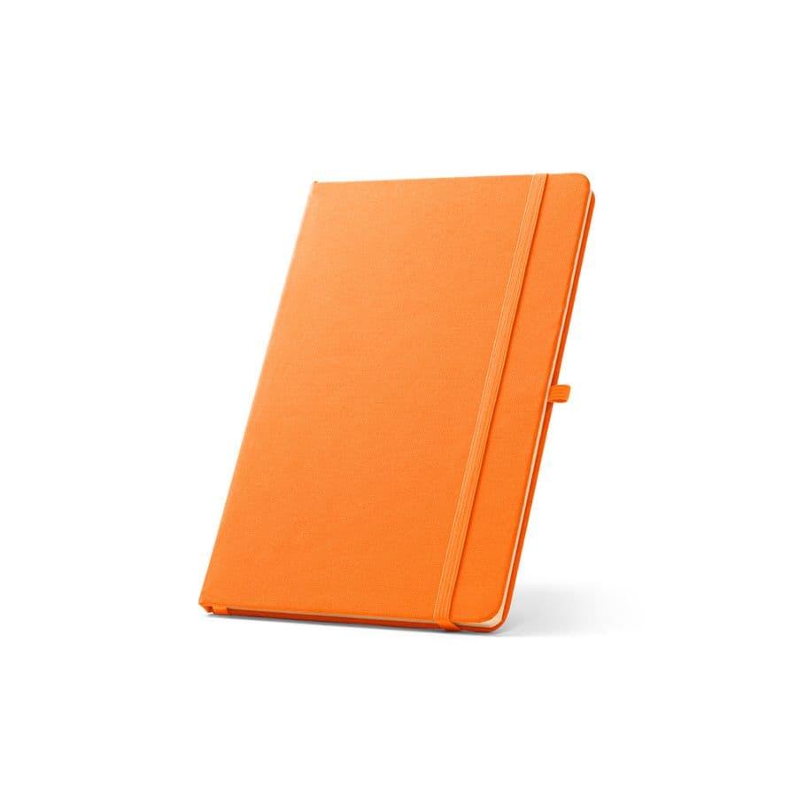 ANNE. A5 anteckningsblock i återvunnen polyester (100% rPET) med linjerade sidor Orange