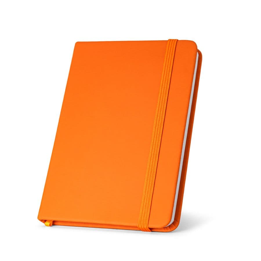 HEMINGWAY. A5 PU-anteckningsblock med blanka sidor Orange