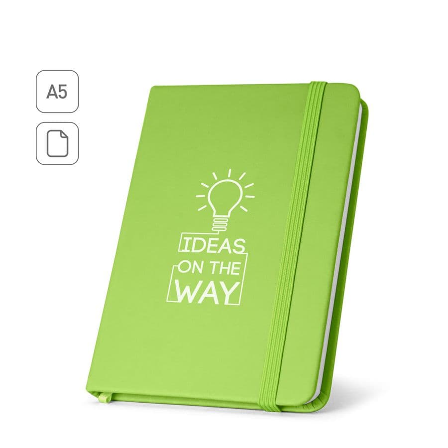 HEMINGWAY. A5 PU-anteckningsblock med blanka sidor
