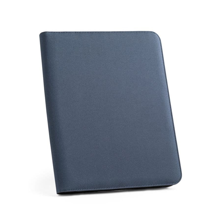 EMERGE FOLDER. A4-mapp i återvunnen polyester (100% rPET) 300D med dragkedja Blå