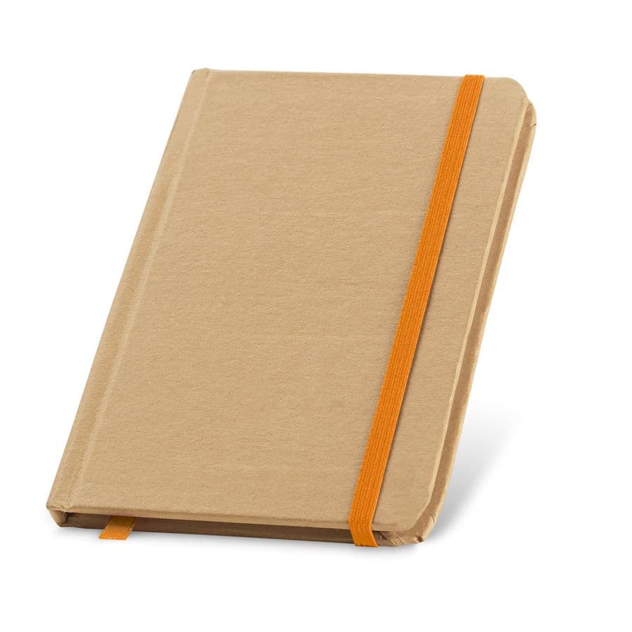 FLAUBERT. Anteckningsblock i pocketstorlek med blanka sidor Orange
