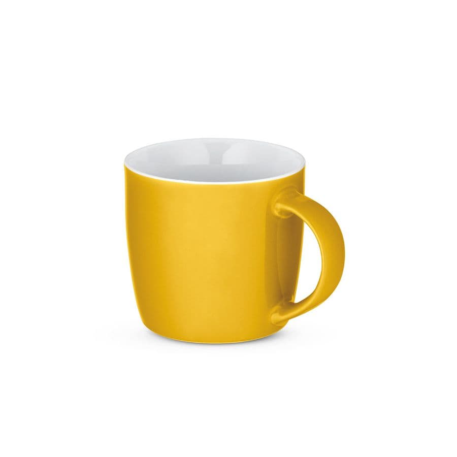 COMANDER. Keramikmugg med glansig yta, 370 ml Gul