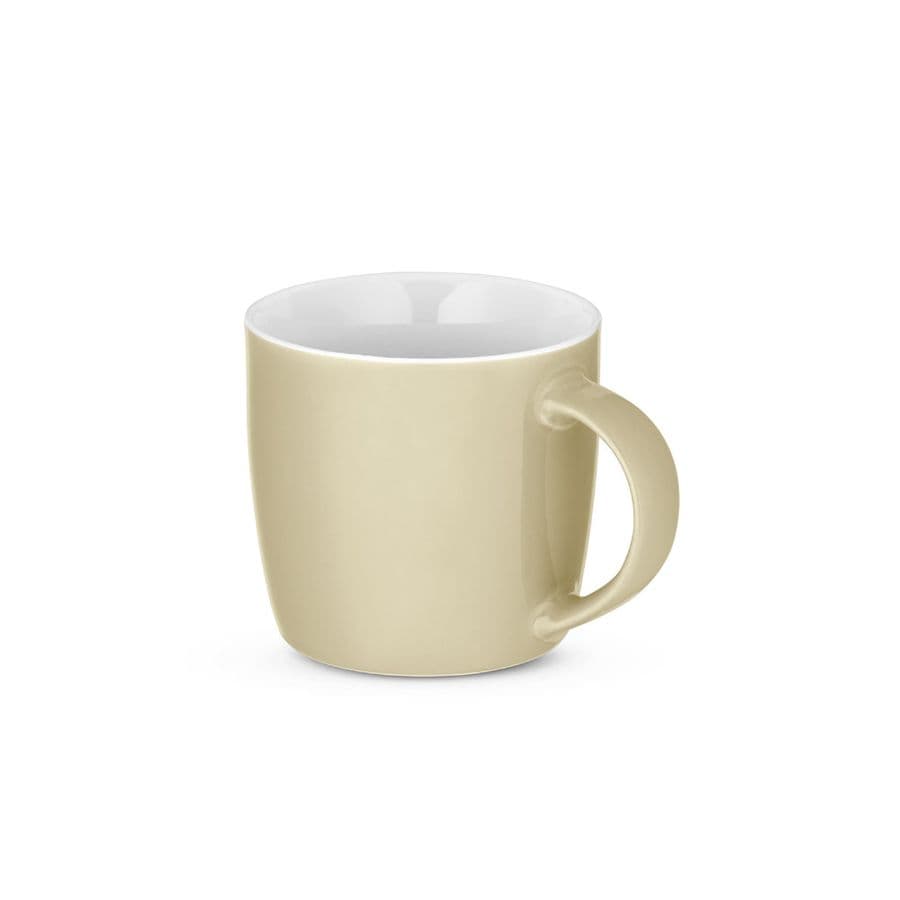COMANDER. Keramikmugg med glansig yta, 370 ml Beige