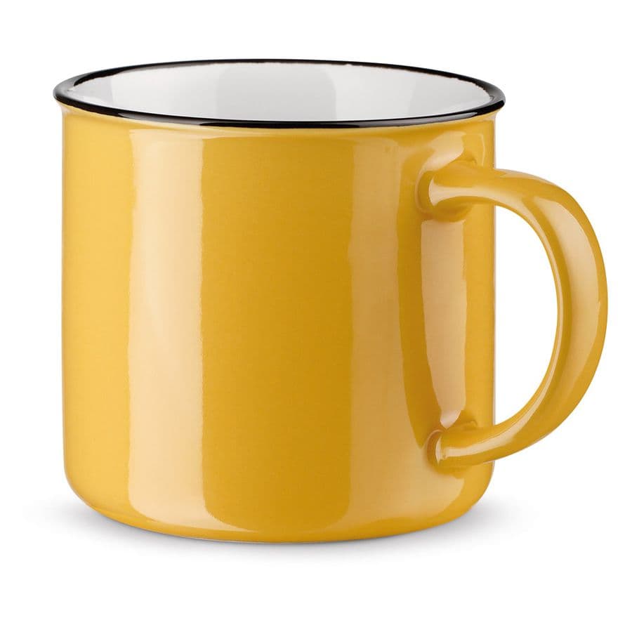 VERNON. Keramisk mugg 340 mL Gul