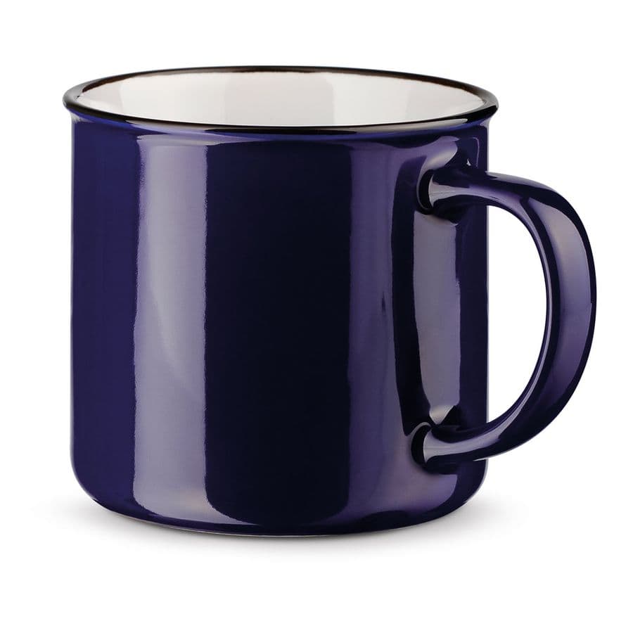 VERNON. Keramisk mugg 340 mL Marinblå