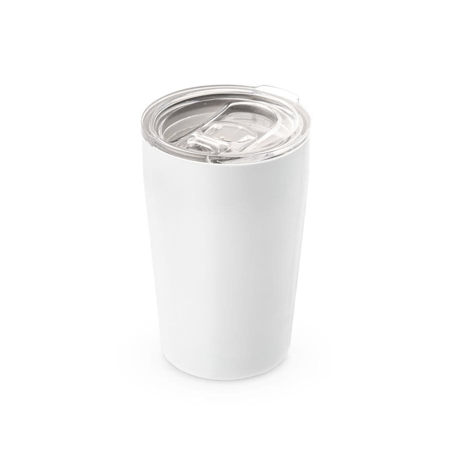 SLIDER. Dubbelväggig rostfri sublimeringsresekopp 380 mL