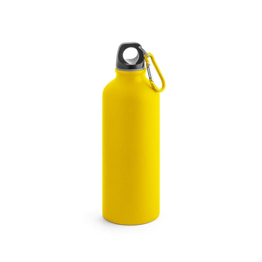 COLLINA. Aluminiumflaska med karbinhake 540 mL Gul